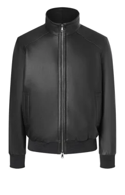 Leather Jackets<WERNER CHRIST Stan Cw: All-Season Blouson In Lamb Nappa Black