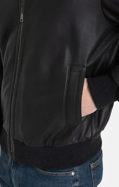 Leather Jackets<WERNER CHRIST Stan Cw: All-Season Blouson In Lamb Nappa Black