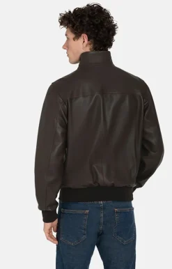 Leather Jackets<WERNER CHRIST Stan Cw: All-Season Blouson In Lamb Nappa Chocolate