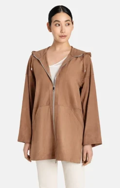 Leather Jackets<WERNER CHRIST Susi: Sporty Parka With Hood Mocha