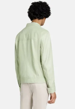 Leather Jackets<WERNER CHRIST Taylor: Grained Nappa Jacket For Purists Salbei