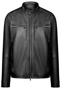 Leather Jackets<WERNER CHRIST Taylor: Grained Nappa Jacket For Purists Black