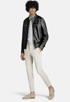 Leather Jackets<WERNER CHRIST Taylor: Grained Nappa Jacket For Purists Black