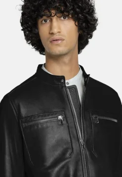 Leather Jackets<WERNER CHRIST Taylor: Grained Nappa Jacket For Purists Black