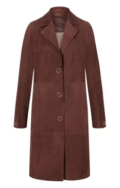 Leather Jackets<WERNER CHRIST Tonja: Light Coat With Hand-Stitched Seams Bordeaux