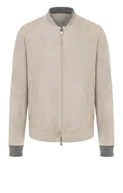 Leather Jackets<WERNER CHRIST Ulrich: Timeless Blouson With Knit Stone