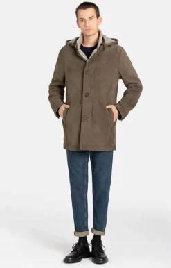 Lambskin Jackets<WERNER CHRIST Vincent: Sporty Parka Crafted In Lambskin Grau