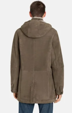 Lambskin Jackets<WERNER CHRIST Vincent: Sporty Parka Crafted In Lambskin Grau