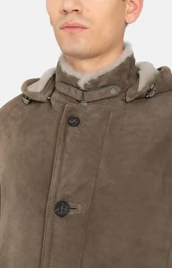 Lambskin Jackets<WERNER CHRIST Vincent: Sporty Parka Crafted In Lambskin Grau
