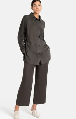 Leather Jackets<WERNER CHRIST Zanella: Light Overshirt With Details Asphalt