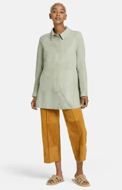 Leather Jackets<WERNER CHRIST Zofia: Lightweight Shirt Jacket Salbei